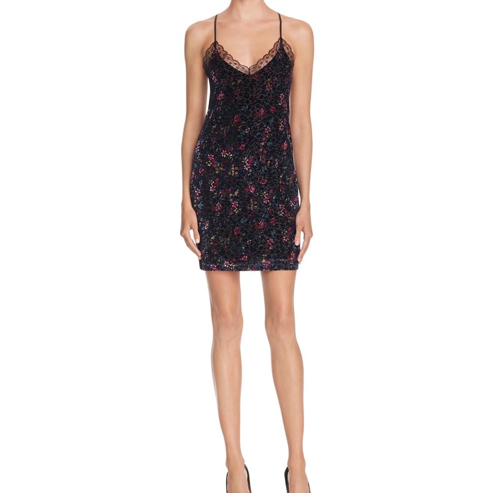 AQUA X MADDIE & TAE BLOOMINGDALES VELVET DRESS